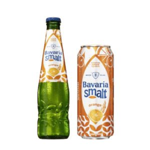 A bottle of Bavaria Orange a standout non-alcoholic malt beverage with a zesty orange flavor