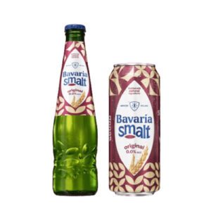 A bottle of Bavaria Original a premium non-alcoholic malt beverage with a crisp refreshing taste