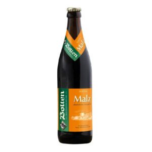 A bottle of Bolten Malz a premium non-alcoholic malt beverage with rich caramel sweetness