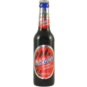 Feldschlösschen Malco non-alcoholic malt with lemon flavor and caffeine