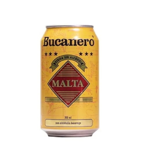 Malta Bucanero Cuban non-alcoholic malt drink with deep malt flavor