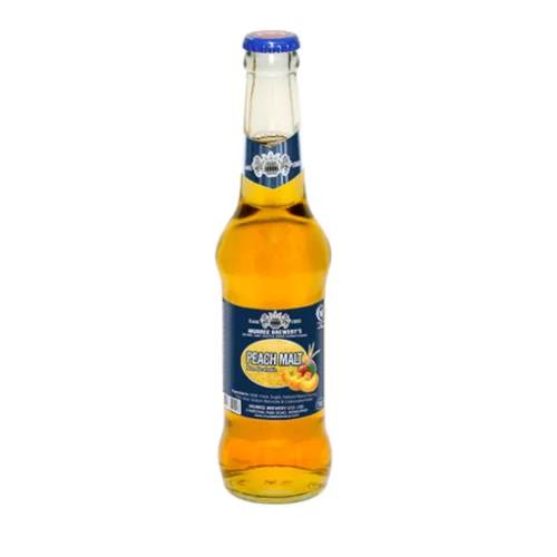 Murree Brewery Peach Malt Pakistani non-alcoholic malt sweet peach flavor