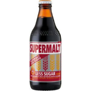 Supermalt Less Sugar Danish non-alcoholic malt reduced sugar caramel